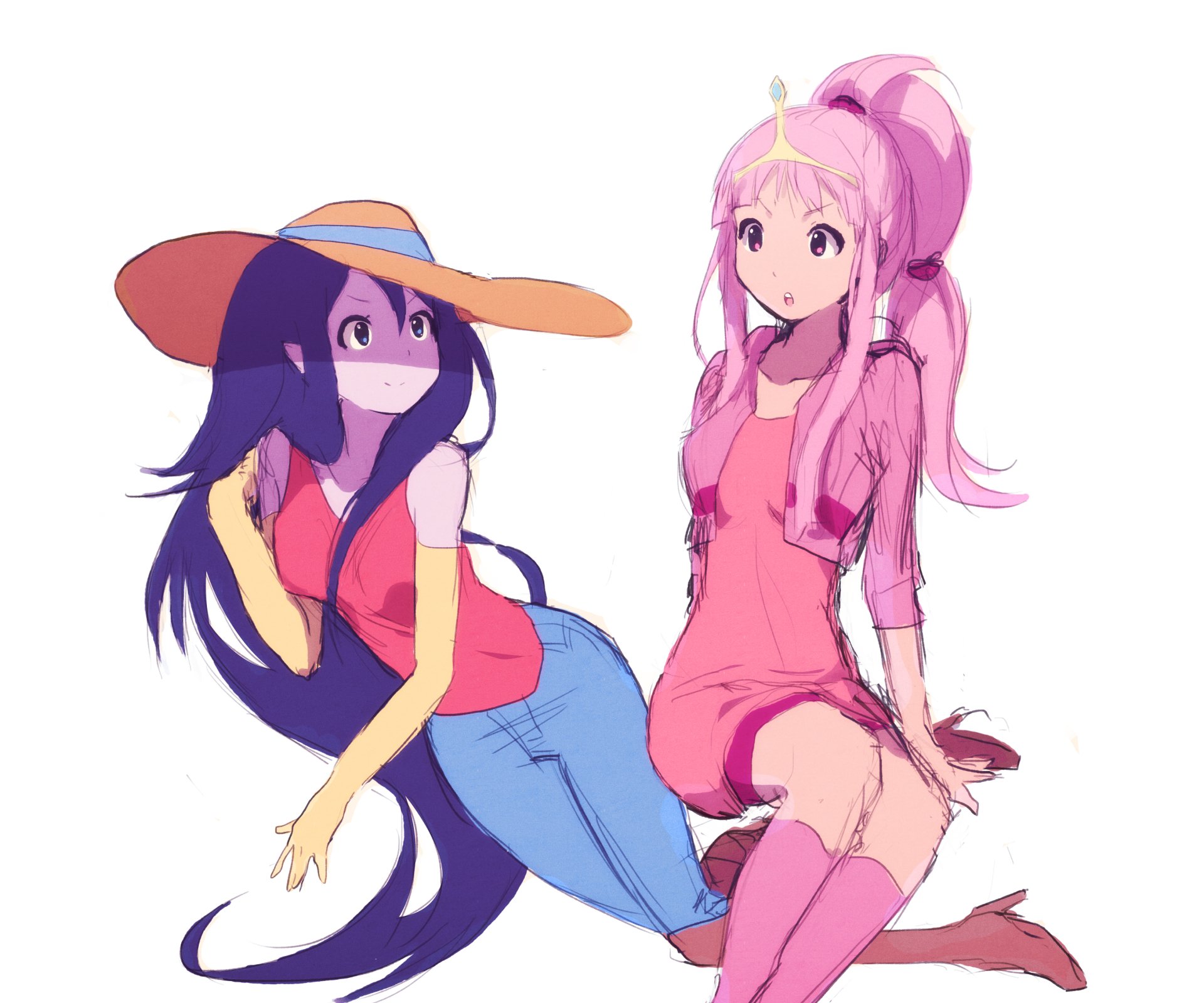 Download Princess Bubblegum Marceline (Adventure Time) TV Show Adventure Time HD Wallpaper