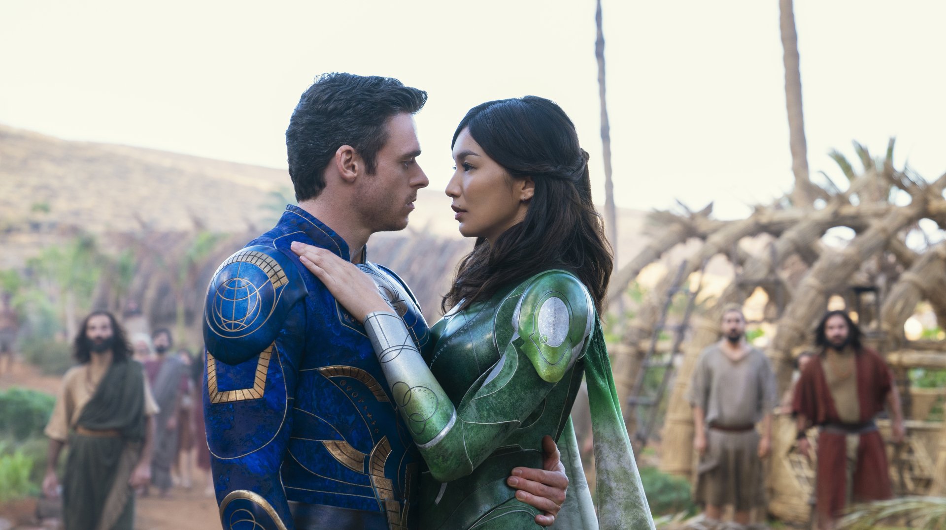 Download Sersi (Marvel Comics) Gemma Chan Ikaris (Marvel Comics) Richard Madden Movie Eternals 4k Ultra HD Wallpaper