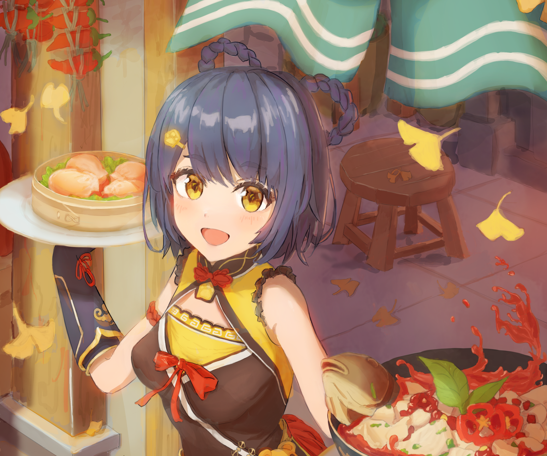 Download Xiangling (Genshin Impact) Video Game Genshin Impact HD Wallpaper by 赤井茶葉