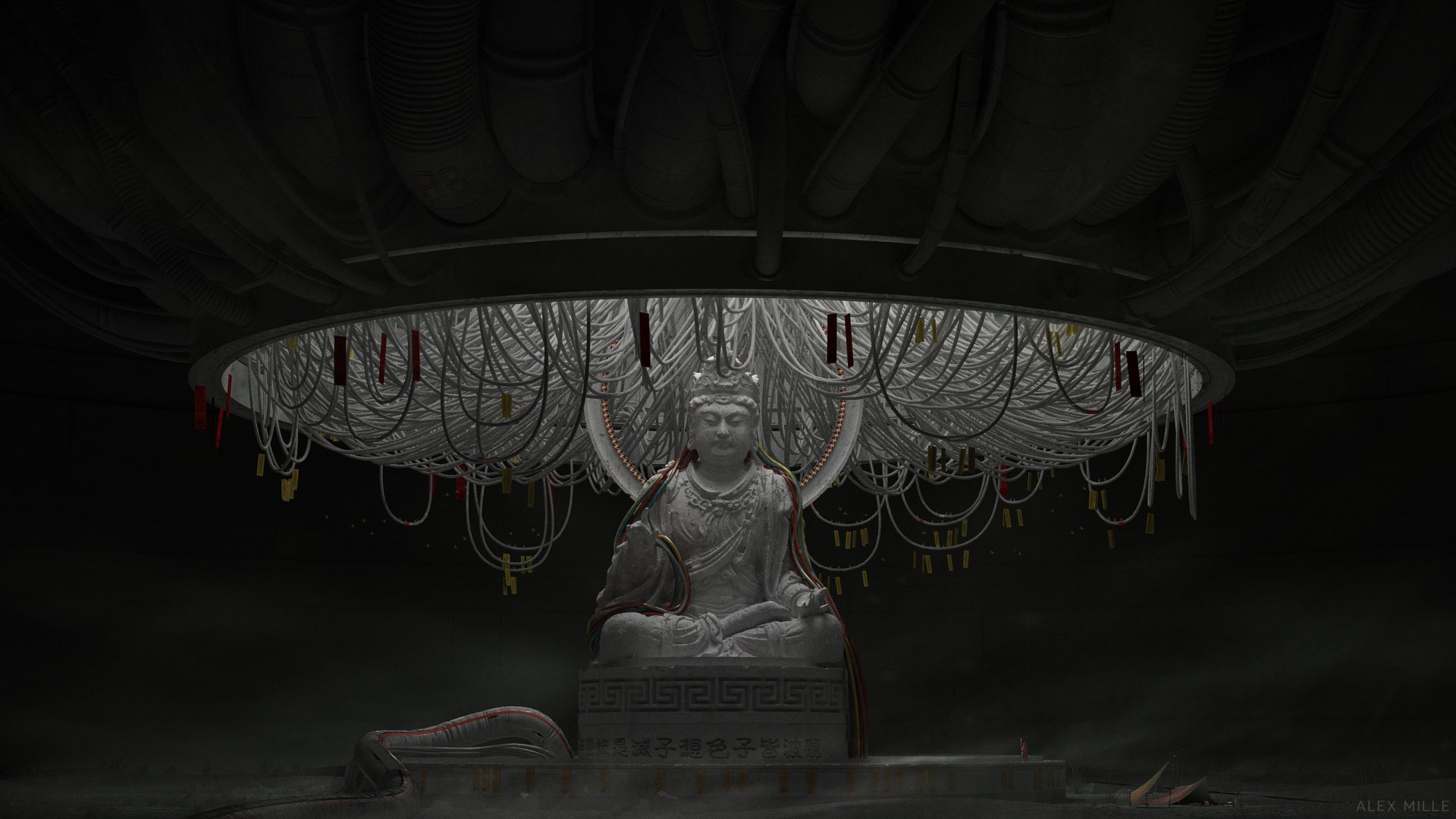 Download Buddha Religious Statue 4k Ultra HD Wallpaper by Alex Mille