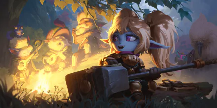 Poppy (League Of Legends) video game Legends of Runeterra HD Desktop Wallpaper | Background Image