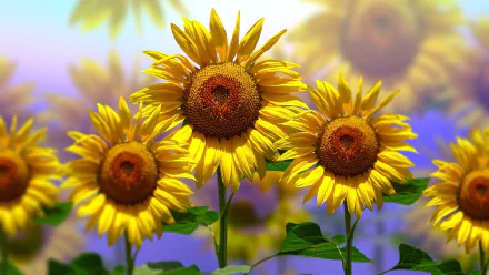 yellow flower nature sunflower HD Desktop Wallpaper | Background Image