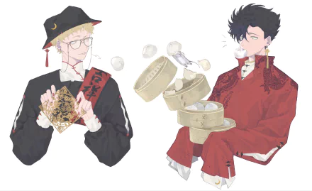 Kei Tsukishima Tetsurō Kuroo Anime Haikyū!! HD Desktop Wallpaper | Background Image