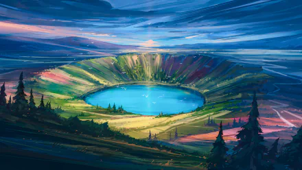  A beautiful hole of the world by Alena Aenami