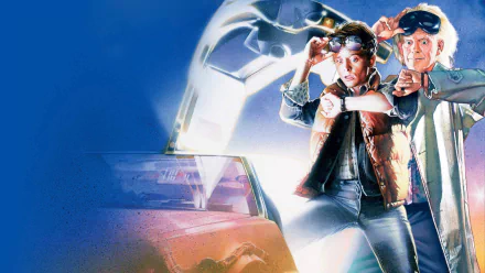 Dr. Emmett Brown Christopher Lloyd Michael J. Fox Marty McFly movie Back To The Future HD Desktop Wallpaper | Background Image