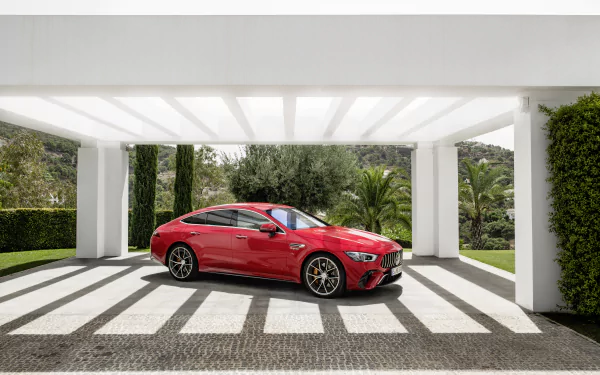  Red Mercedes-AMG GT 63 S E Performance 4-Door Coupé (X290)