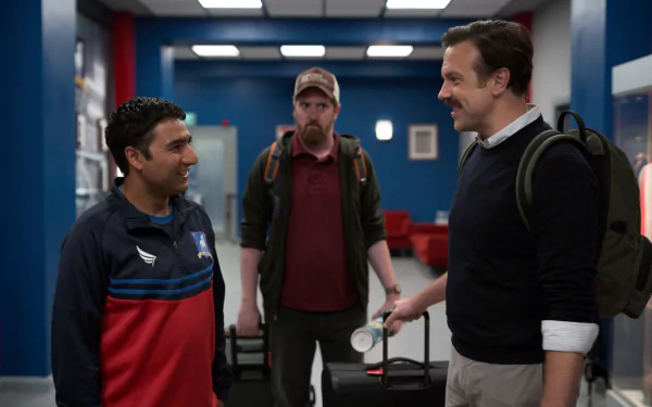 Nick Mohammed Brendan Hunt Jason Sudeikis TV Show Ted Lasso HD Desktop Wallpaper | Background Image