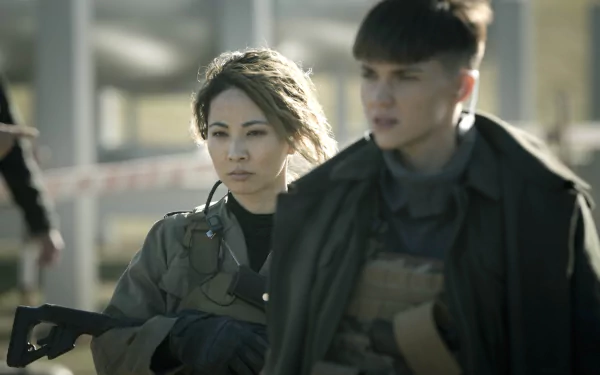Ruby Rose Jing Lusi movie SAS: Red Notice HD Desktop Wallpaper | Background Image