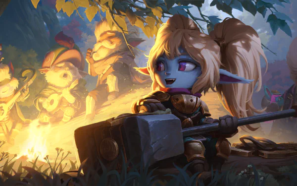 Poppy (League Of Legends) video game Legends of Runeterra HD Desktop Wallpaper | Background Image