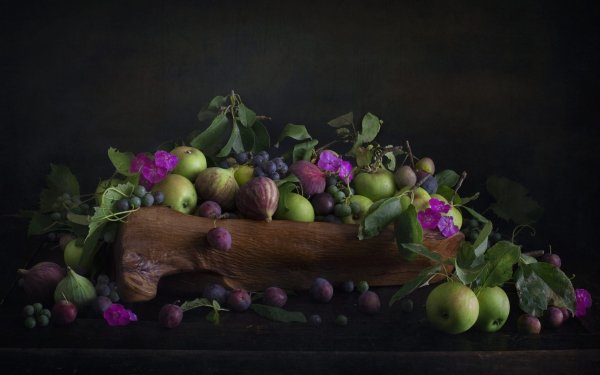 Food Still Life Fruit Plum Fig HD Wallpaper | Background Image