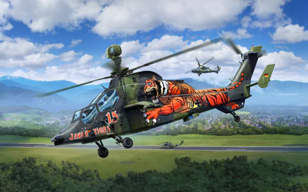 helicopter attack helicopter military Eurocopter Tiger HD Desktop Wallpaper | Background Image