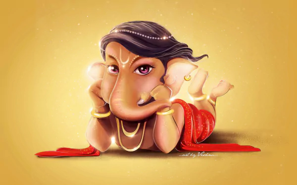 Ganesh religious hinduism HD Desktop Wallpaper | Background Image