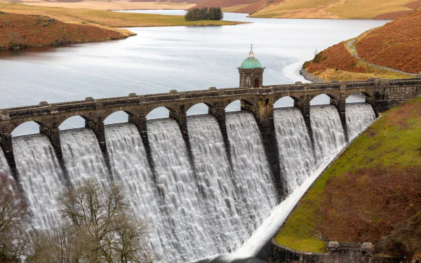 lake man made dam HD Desktop Wallpaper | Background Image