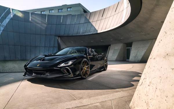 black car supercar vehicle Ferrari F8 Spider HD Desktop Wallpaper | Background Image