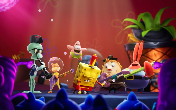 Patrick Star SpongeBob SquarePants video game SpongeBob SquarePants: The Cosmic Shake HD Desktop Wallpaper | Background Image