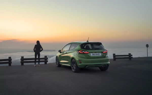 green car vehicle Ford Fiesta ST HD Desktop Wallpaper | Background Image