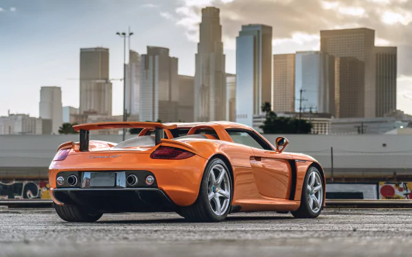 orange car vehicle Porsche Carrera GT HD Desktop Wallpaper | Background Image