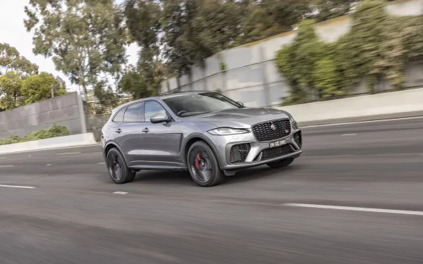 SUV vehicle Jaguar F-Pace SVR HD Desktop Wallpaper | Background Image