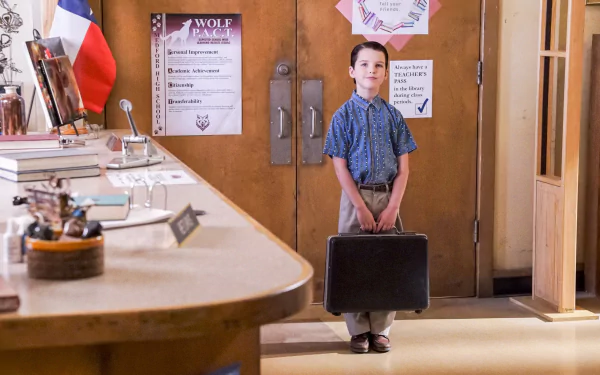 Sheldon Cooper Iain Armitage TV Show Young Sheldon HD Desktop Wallpaper | Background Image