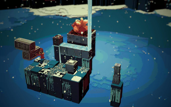 video game Bonfire Peaks HD Desktop Wallpaper | Background Image