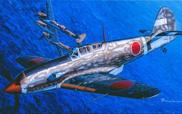 Military Kawasaki Ki-61 Warplane HD Wallpaper | Background Image