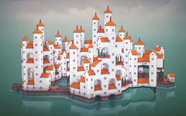 video game Townscraper HD Desktop Wallpaper | Background Image