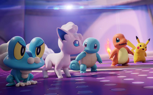 Squirtle (Pokémon) Charmander (Pokémon) Pikachu video game Pokémon UNITE HD Desktop Wallpaper | Background Image