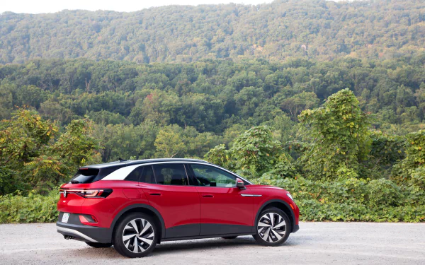 electric car compact car Volkswagen ID.4 AWD Pro S vehicle Volkswagen ID.4 HD Desktop Wallpaper | Background Image