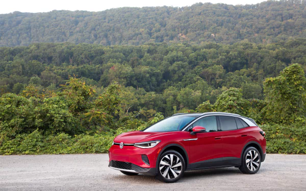 electric car compact car Volkswagen ID.4 AWD Pro S vehicle Volkswagen ID.4 HD Desktop Wallpaper | Background Image