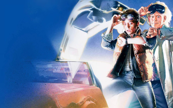 Dr. Emmett Brown Christopher Lloyd Michael J. Fox Marty McFly movie Back To The Future HD Desktop Wallpaper | Background Image