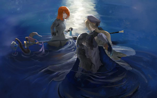 Gudako (Fate/Grand Order) Pretender (Fate/Grand Order) Saber (Fate Series) Anime Fate/Grand Order HD Desktop Wallpaper | Background Image