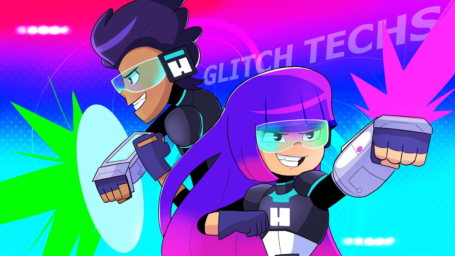TV Show Glitch Techs HD Wallpaper | Background Image