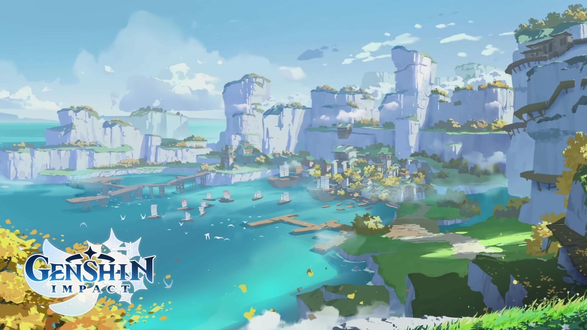 Download Mondstadt (Genshin Impact) Video Game Genshin Impact HD Wallpaper