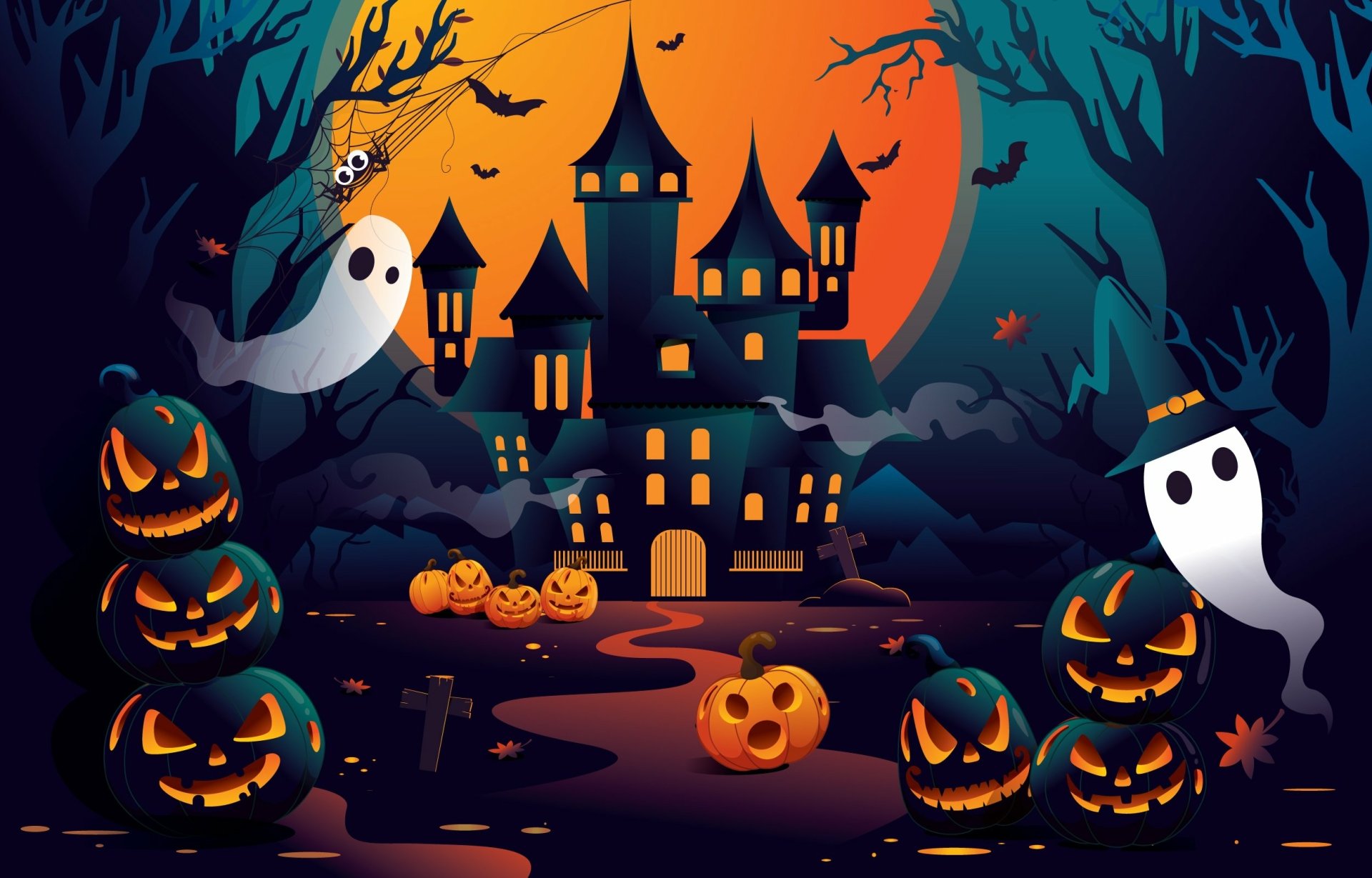 Download Jack-o'-lantern Holiday Halloween HD Wallpaper