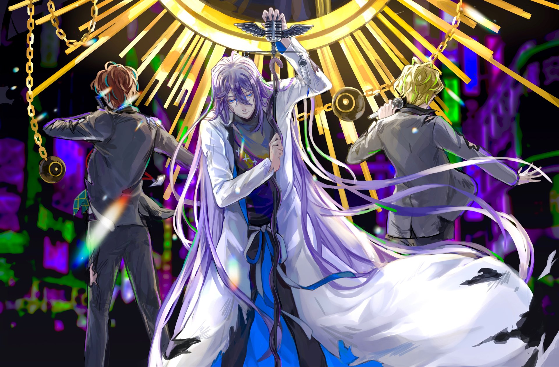 Download Doppo Kannonzaka Jakurai Jinguji Hifumi Izanami Anime Hypnosis Mic 4k Ultra HD Wallpaper