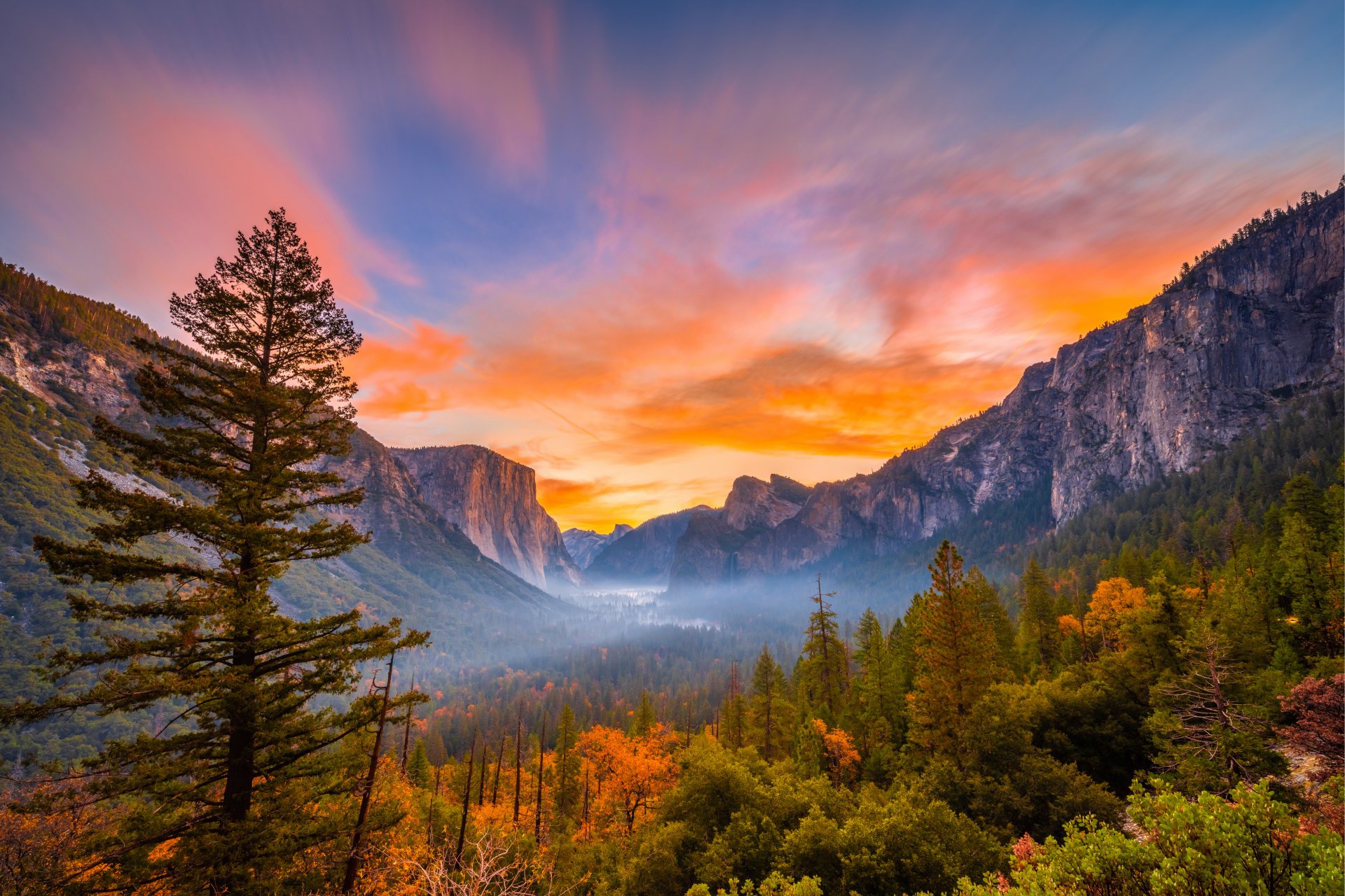 Download Landscape Mountain California Nature Yosemite National Park 4k ...