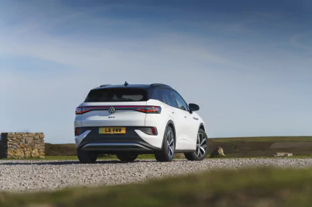 electric car Volkswagen ID.4 GTX vehicle Volkswagen ID.4 HD Desktop Wallpaper | Background Image