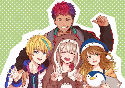 Nijisanji Riksa Dhirendra Rai Galilei Miyu Ottavia Amicia Michella Anime Virtual Youtuber HD Desktop Wallpaper | Background Image