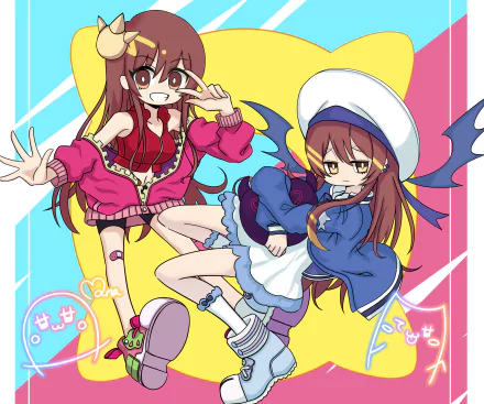 Tenka Osaki Amana Osaki Anime The iDOLM@STER: Shiny Colors HD Desktop Wallpaper | Background Image