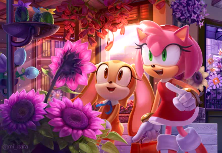 Cream the Rabbit Amy Rose video game Sonic the Hedgehog HD Desktop Wallpaper | Background Image