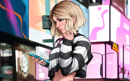 Comic Gwen Stacy HD Desktop Wallpaper | Background Image