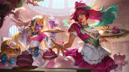  Cafe cute Soraka &amp; Sivir