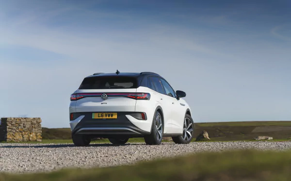 electric car Volkswagen ID.4 GTX vehicle Volkswagen ID.4 HD Desktop Wallpaper | Background Image