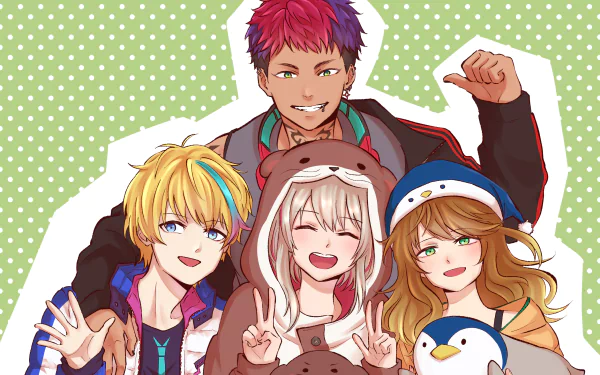 Nijisanji Riksa Dhirendra Rai Galilei Miyu Ottavia Amicia Michella Anime Virtual Youtuber HD Desktop Wallpaper | Background Image