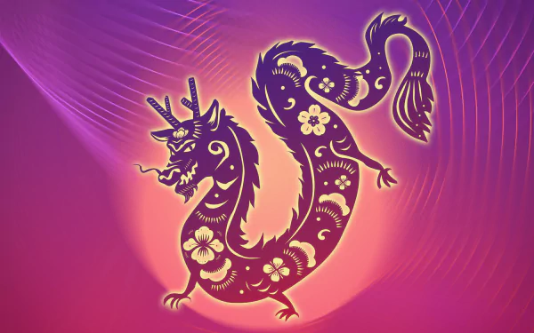  Artistic dragon illustration.