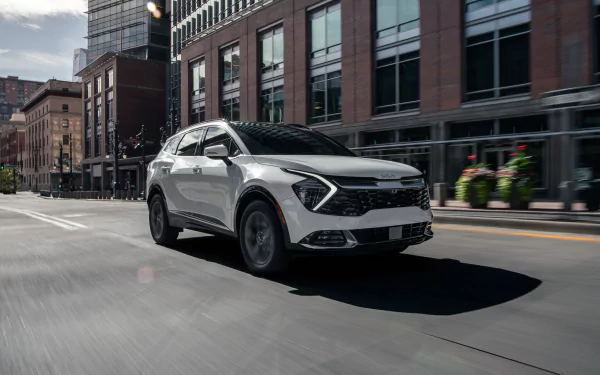 SUV vehicle Kia Sportage SX HD Desktop Wallpaper | Background Image