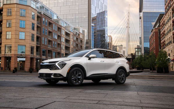 SUV vehicle Kia Sportage SX HD Desktop Wallpaper | Background Image