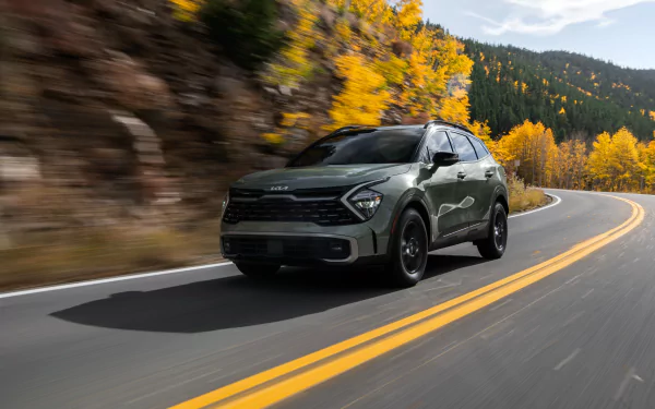 SUV vehicle Kia Sportage X-Pro HD Desktop Wallpaper | Background Image