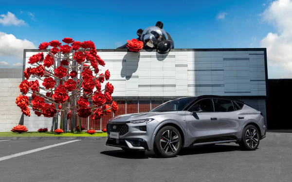 SUV vehicle Ford Evos ST-Line HD Desktop Wallpaper | Background Image