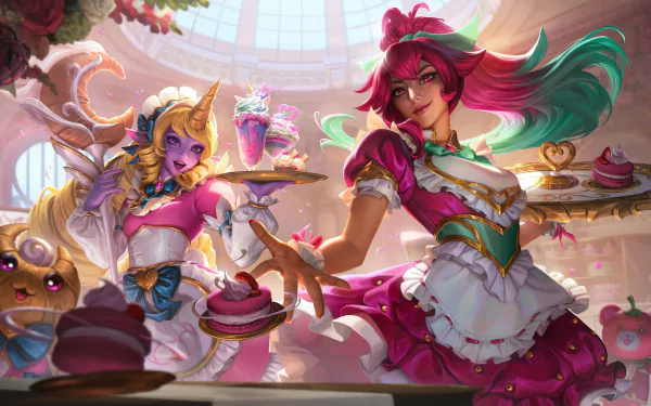  Cafe cute Soraka &amp; Sivir